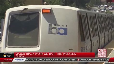 Major track work will delay East Bay BART trains over weekend